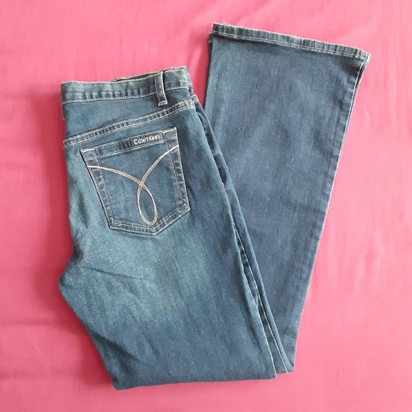 Women's Calvin Klein Blue Jean's, Size; 10 - Picture 2 of 4
